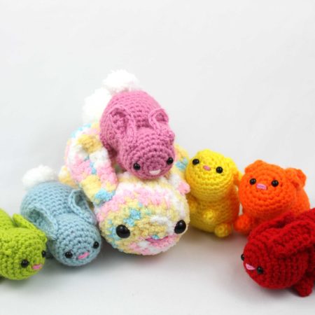 Free Bunny Crochet Pattern for Scraps Scrap Yarn Bunnies Amigurumi