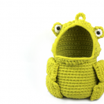free amigurumi crochet patterns frog hanging basket funny decoration