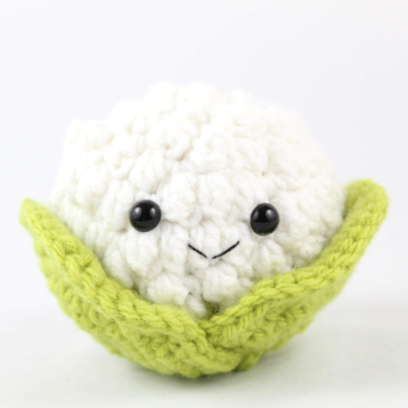 free amigurumi patterns cauliflower food crochet