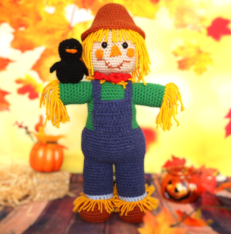 free scarecrow amigurumi crochet pattern halloween