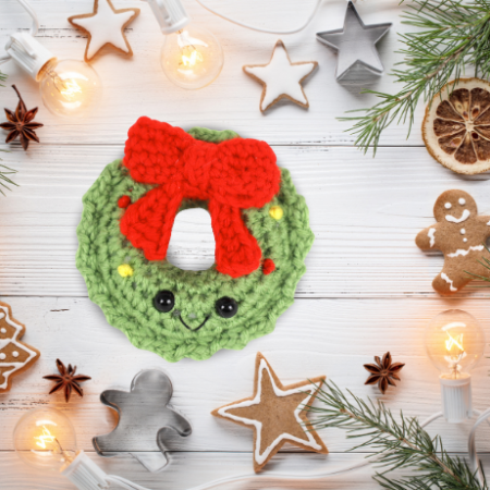 Free wreath amigurumi crochet pattern
