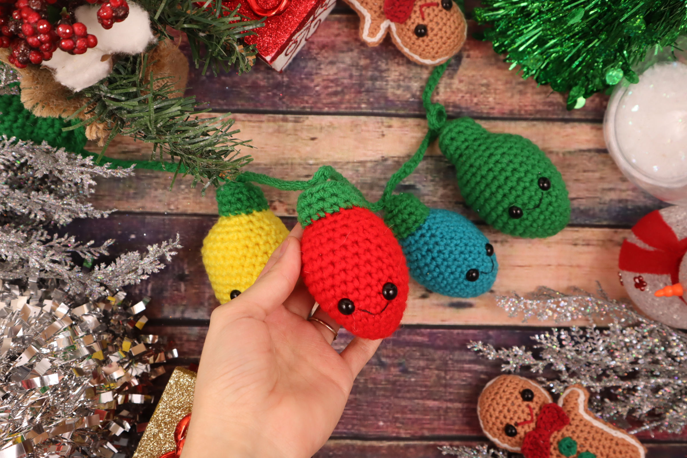 Crochet Christmas Lights Pattern