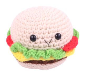 Free amigurumi hamburger crochet pattern