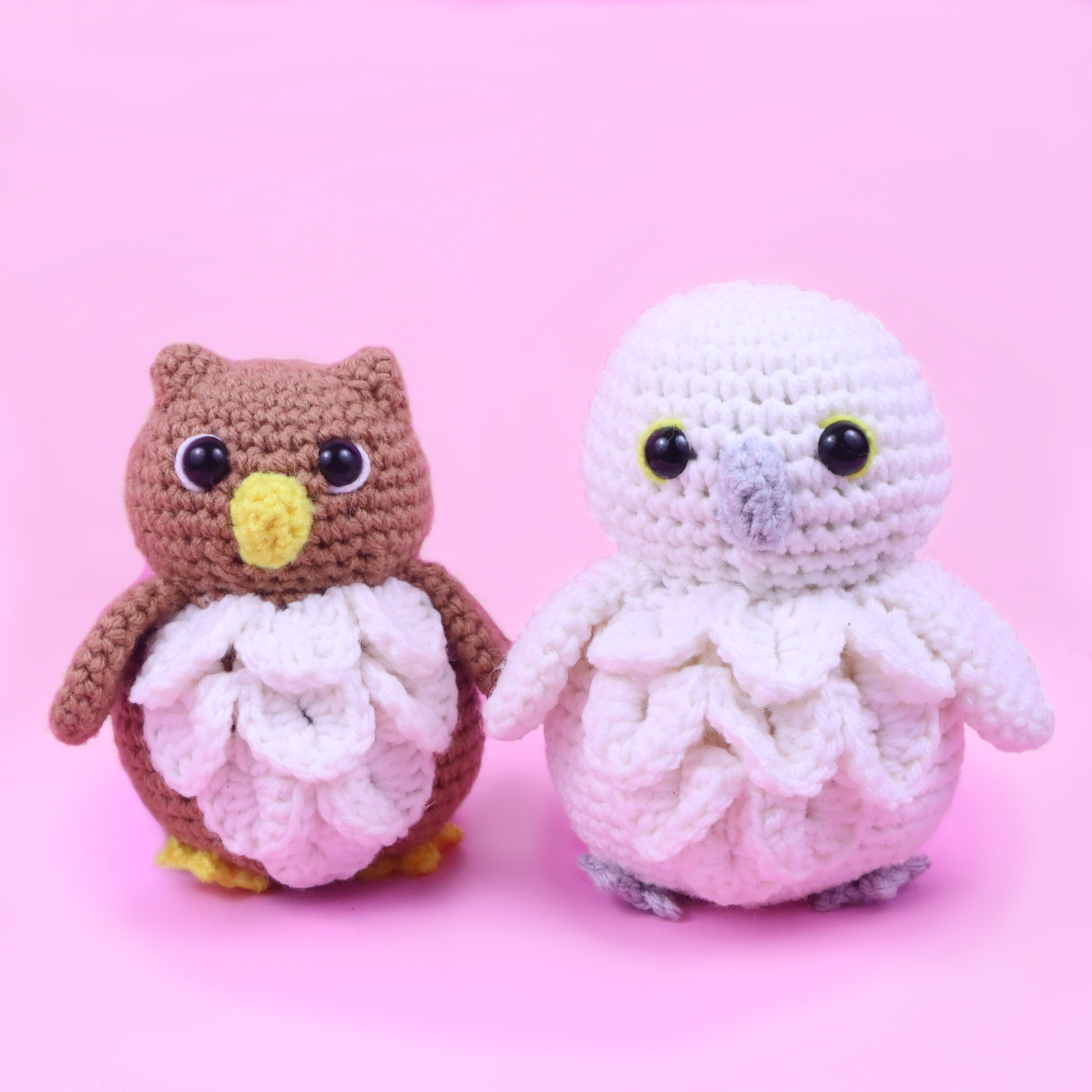 Free owl and snow owl amigurumi crochet pattern