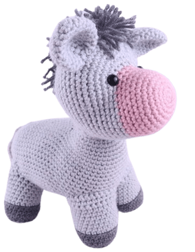 Free donkey amigurumi crochet pattern
