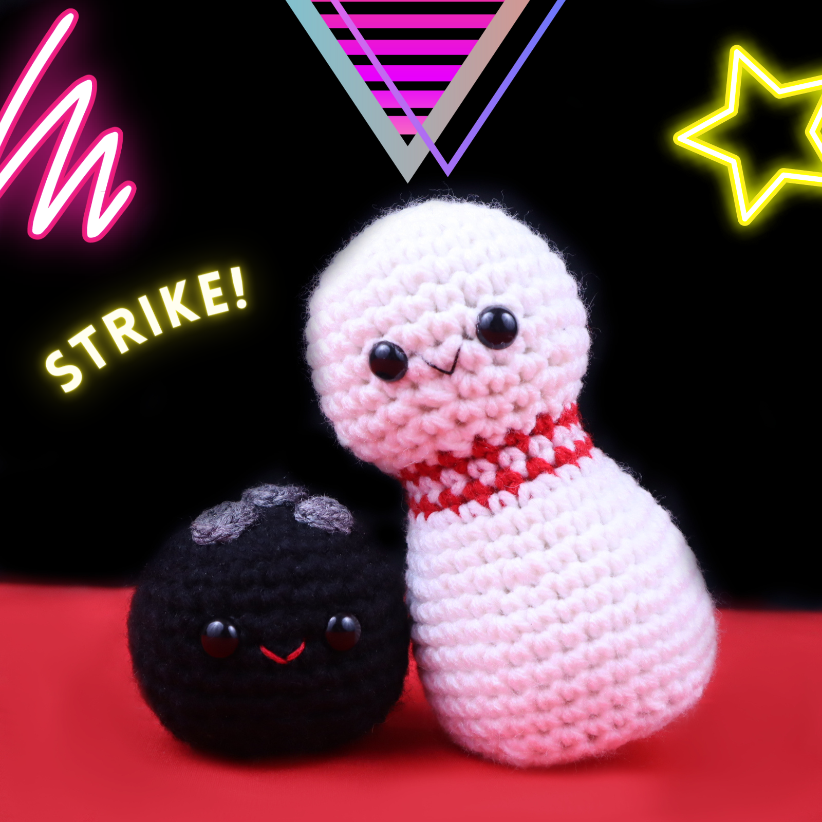 Free bowling crochet amigurumi pattern ball pin