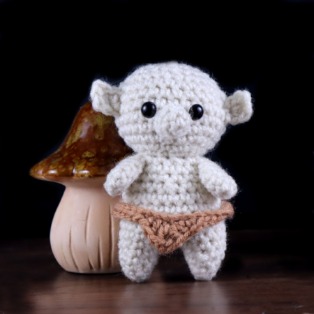 Tiny troll free amigurumi crochet pattern