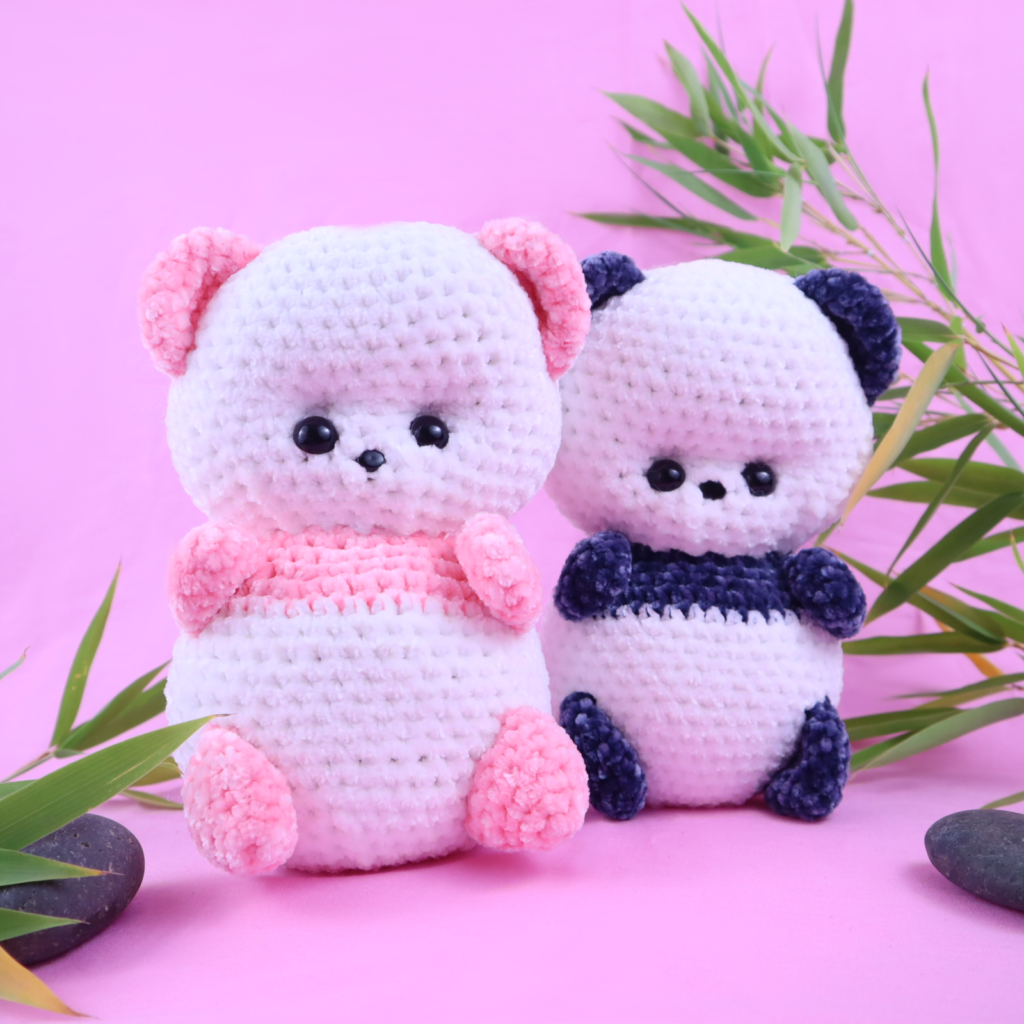Baby Panda Amigurumi - Free Crochet Pattern - StringyDingDing