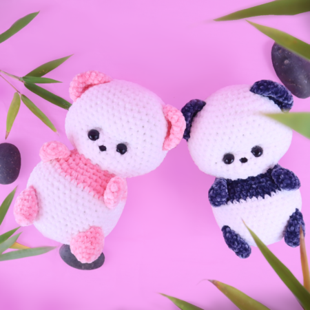 Free panda amigurumi crochet pattern