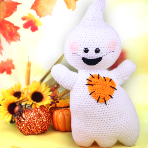 Free ghost amigurumi crochet pattern halloween
