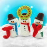 Free Joy Snowman Christmas Crochet Pattern