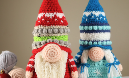 Free gnome christmas gonk female male amigurumi crochet pattern