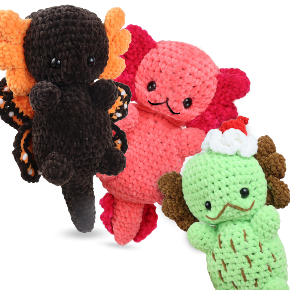 Baby Axolotl Amigurumi - PDF Crochet Pattern - StringyDingDing
