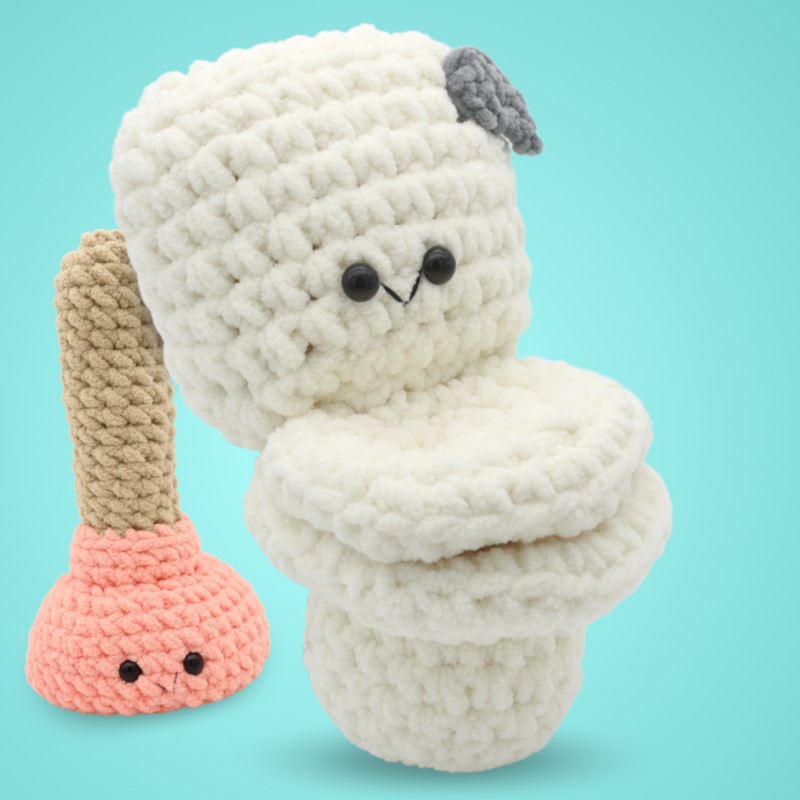 Free toilet amigurumi crochet pattern weird funny