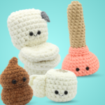 Bathroom Amigurumi Bundle – 4 Free Crochet Patterns
