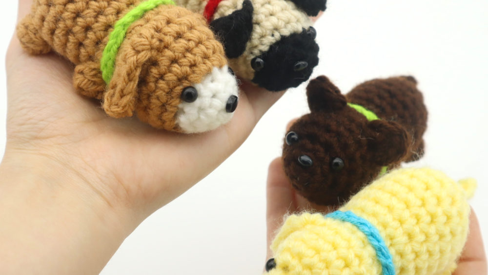 Free no-sew scrap dog crochet pattern amigurumi