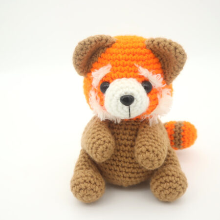 Free red panda amigurumi crochete pattern