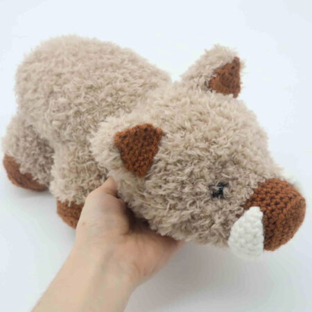 Free cute boar amigurumi crochet pattern