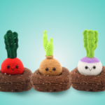 Gardening Set: Onion, Turnip, Radish Amigurumi – Free Crochet Pattern