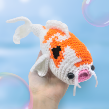 Free koi fish amigurumi crochet pattern