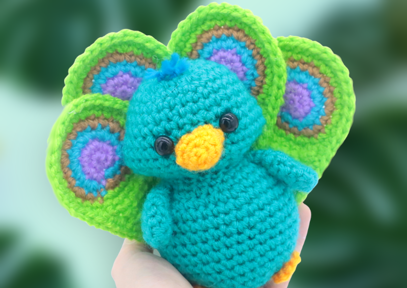 Free peacock amigurumi crochet pattern cute