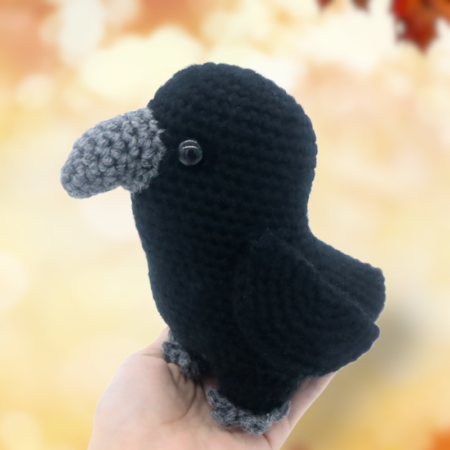 Free crow amigurumi crochet pattern