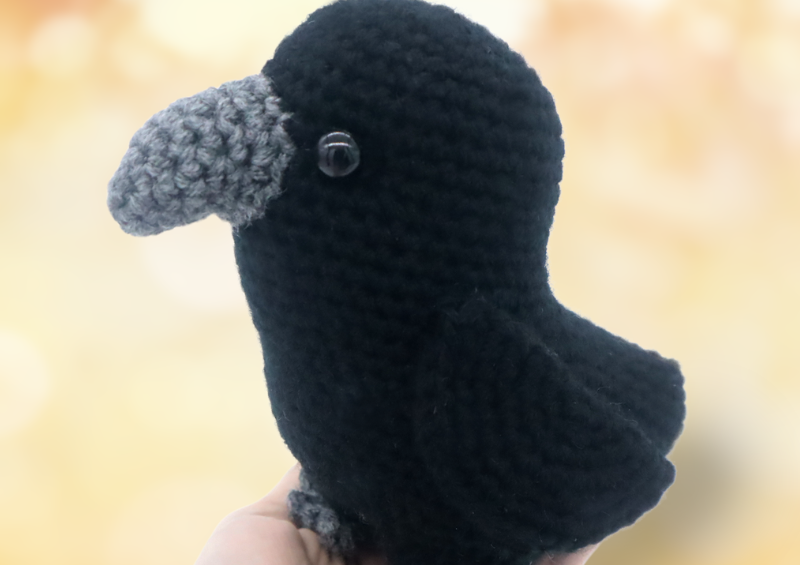 Free crow amigurumi crochet pattern