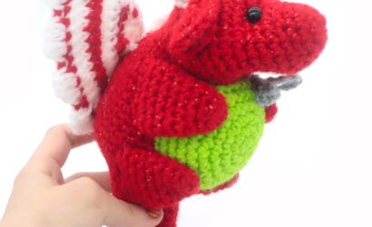 Free dragon christmas ball crochet pattern amigurumi