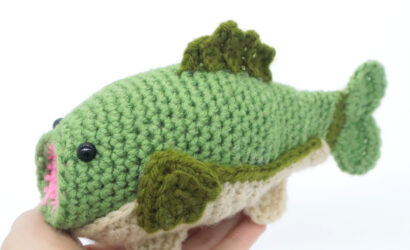 Free amigurumi bass fish crochet pattern