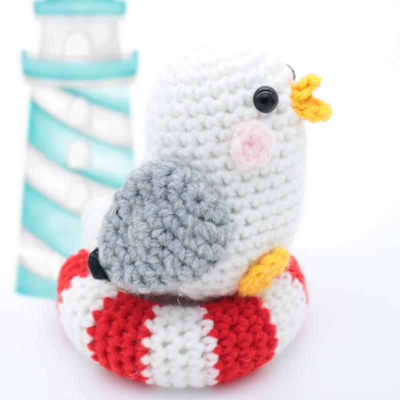 Free seagull amigurumi crochet pattern cute